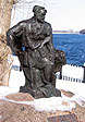 Рыбинск, памятник бурлаку, 2005г.